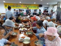 충북교육사랑나눔봉사단, 중복 맞아 착한 땀방울
