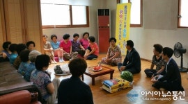 이용암 의창구청장, 용지동 신월은아아파트 경로당 위문