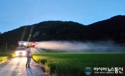 마산합포구 진전면, 벼 병해충 공동방제