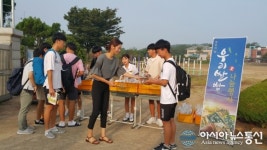 해남군, 지난 8월 18일 쌀의 날 맞아 쌀빵나눔 행사 가져