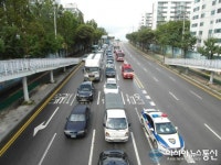 송탄소방서, ‘모세의 기적’ 소방차 길 터주기 홍보 캠페인