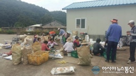 의령 대의면 하촌마을, 추석맞이 환경정비