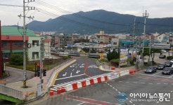 진해구, 덕산초 후문 도로확장 공사 완료 ‘개통’