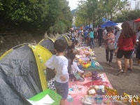 마산길마켓, 주말 가을 나들이객들로 북적