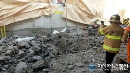‘안산’ 주유소 철거현장 폭발사고...1명 부상