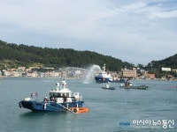 완도해양경찰서, 찾아가는 섬 마을 해상방제 훈련 실시