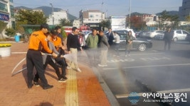 마산합포구 진동면, 실전과 같은 ‘합동소방훈련’