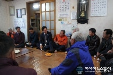 김용운 마산회원구청장, 동절기 대비 경로당 위문