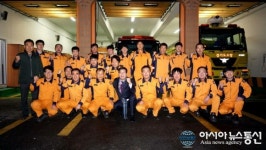 공재광 평택시장, 송탄소방서 모곡119안전센터 방문 격려