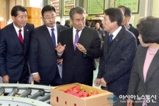 진주대곡농협, 수출농단 파프리카 최신 선별기 설치