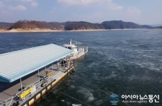 안동댐 결빙으로 도선 운항노선 단축