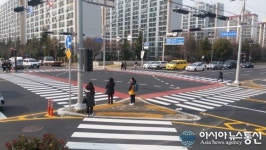 성산구, 대방중사거리 교차로 개선공사 완료