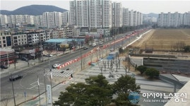 대구 학정로 도로확장 9월 준공…차로변경 교통전환