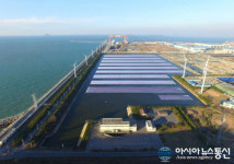 군산시 수상태양광발전소 공사 진행‘순항’