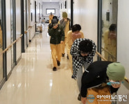 청도소방서, 감꽃요양병원서 무각본 소방훈련 실시