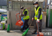 경산시, 환경미화원에게 황사미세먼지 마스크 지급