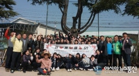 완주 용진중학교 총동창회, 모교 장미꽃 화단 조성