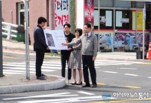 권중호 마산합포구청장, 만날재 교차로 공사현장 점검
