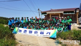 안산시 새마을회, 마늘재배농가 일손돕기 봉사