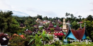 서수마트라 고산지대 작은 마을