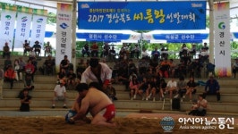2018 경산자인단오제 대학장사 씨름대회, 17일 자인면 계정숲 씨름장서 개최