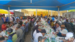 통영 한산면, 경로위안잔치 열어