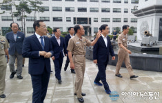 허성무 창원시장, 해군사관학교 방문