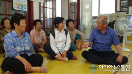 최연숙 신임 환여동장, 폭염대비 무더위 쉼터 경로당 방문