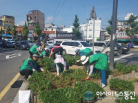 마산합포구 오동동, 서성광장 교통섬 주변 ‘꽃피는 화단’ 조성