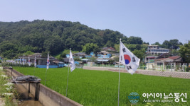 창녕군 영산면 나라사랑 태극기달기 운동