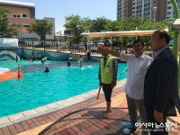부평구시설관리공단, 나상길 부평구의회의장 갈산공원 물놀이장 방문