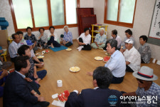 이강덕 포항시장, 폭염 속 관내 경로당 방문 점검