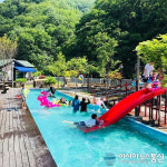 홍천동산펜션 오토캠핑장, 계곡 및 수영장과 함께하는 동호회 호평