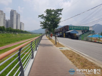 대전 동구, 산내동 대별교 천변도로 보행난간 조성 완료