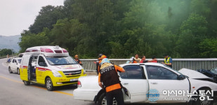 영월군 김삿갓면 88지방도 충돌사고 1명 사망