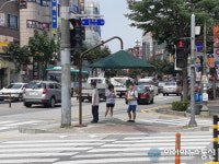 포천시 폭염 피해 예방...도로 그늘막 설치