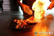 화려한 불쇼와 함께 즐기는 철판요리전문점 용인맛집 애나의정원