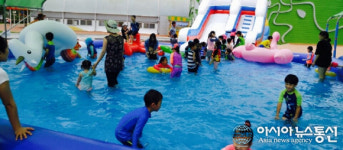 순천시 덕연동, 도심속 공원에 아이들 물놀이장 개장