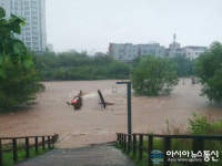 [포토]유성구 관평천도 범람