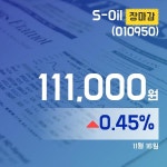 16일 S-Oil장종료보고 111,000원으로 장 마감