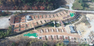김제 모악산 캠핑파크 조성 막바지 총력