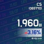 (주식실황) 4일 CS주가 1,960원