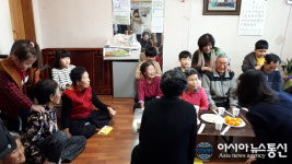 증평군 죽리초 학생자치회 경로당 새해인사