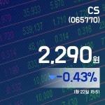 (주식종목) 22일 CS주가 2,290원