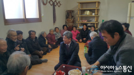 합천 쌍백면 기관장, 설날맞이 경로당 방문 인사