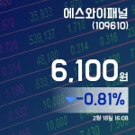 (국내주가정보) 18일 에스와이패널증시현황 6,100원
