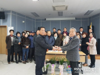 영동군 추풍령면주민자치위, 경로당에 성금 전달