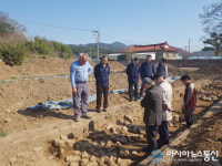 함안 대산리 석조삼존상 주변 절터 확인