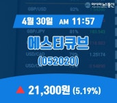 (주식종목) 30일 에스티큐브 현재가 21,300원