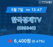 (증시보고) 7일 한국경제TV 현재가격 6,400원